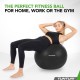 Tunturi Μπάλα Gymball 55cm, Μαύρη, Anti Burst