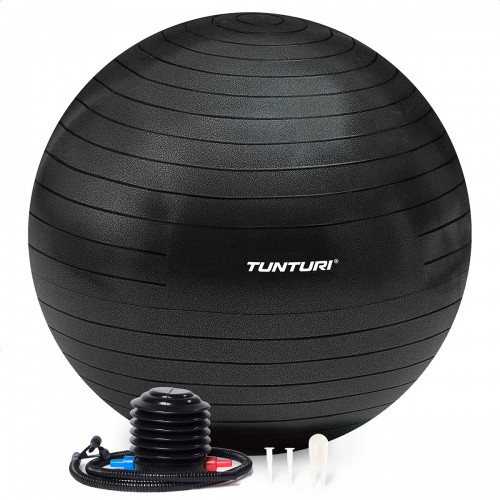 Tunturi Μπάλα Gymball 75cm Μαύρη Anti Burst