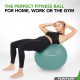 Tunturi Μπάλα Gymball 55cm Πετρόλ Anti Burst