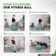 Tunturi Μπάλα Gymball 55cm Πετρόλ Anti Burst