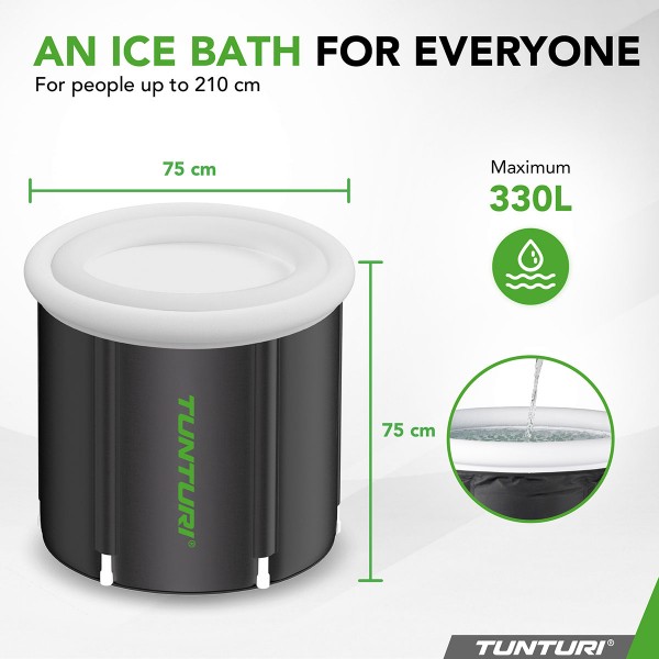 Tunturi ΙΒ30 Φουσκωτό Σπα Παγωμένου Νερού - Bluetooth