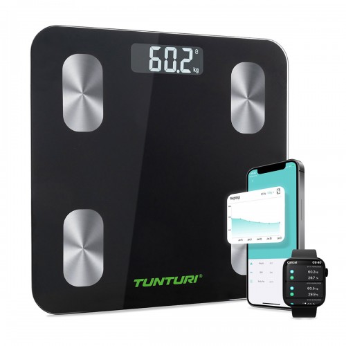 Tunturi SC30 έξυπνη ζυγαριά Μέγιστη αντοχή 180kg Μαύρο