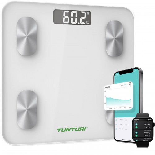 Tunturi SC30 έξυπνη ζυγαριά Μέγιστη αντοχή 180kg Λευκό