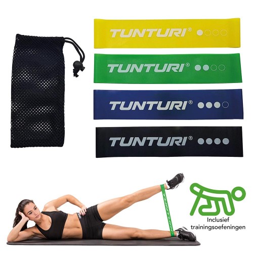 Tunturi Σετ 4 Λάστιχα Γυμναστικής για γλουτούς Tunturi Σετ 4 Λάστιχα Γυμναστικής για γλουτούς