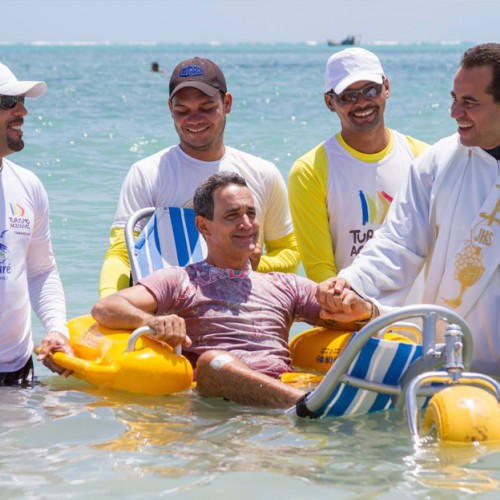 Πλωτό αναπηρικό αμαξίδιο παραλίας για άτομα με ειδικές ανάγκες WaterWheels