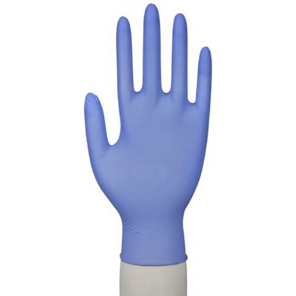 Γάντια νιτριλίου χωρίς πούδρα  Medium σε χρώμα Μπλε (100τμχ.)