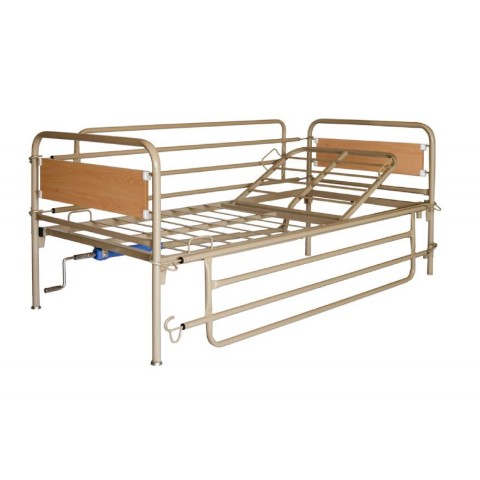 Νοσοκομειακό κρεβάτι πολύσπαστο με ξύλινες μετώπες