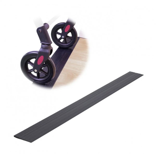 Ράμπα αντιολισθητική πόρτας από ελαστικό PVC και κόβεται  (10.5 x 100 x 1.2 cm & 14.5 x 100 x 2 cm) 