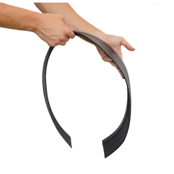 Ράμπα αντιολισθητική πόρτας από ελαστικό PVC και κόβεται  (10.5 x 100 x 1.2 cm & 14.5 x 100 x 2 cm) 