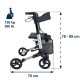 Rollator ADVANCE - Λευκό