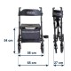 Rollator ADVANCE - Μαύρο