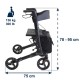 Rollator ADVANCE - Μαύρο