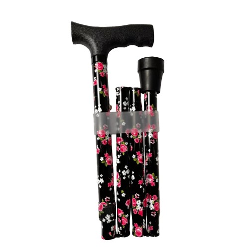 Σπαστό Μπαστούνι Στήριξης Pink Floral