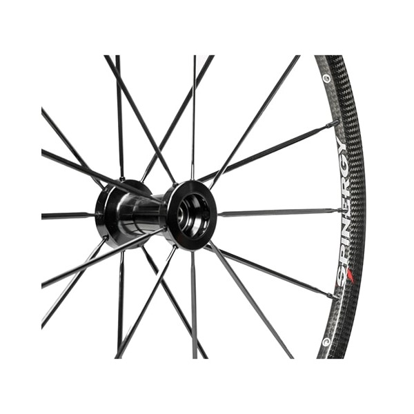 24" Spinergy Extra Lite Carbon Blade CLX, black hub, 18 black spokes