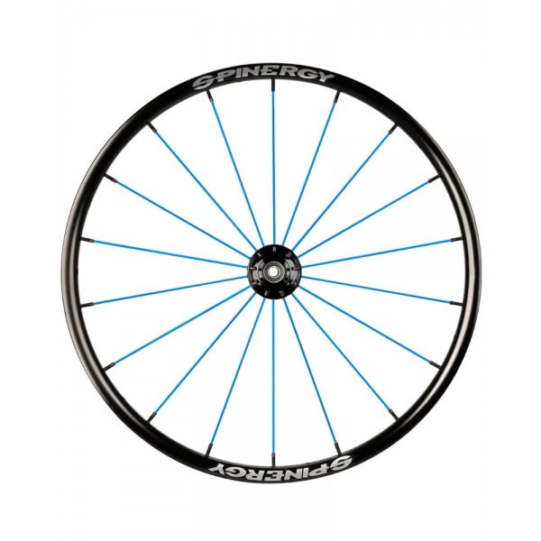 24" Spinergy Spox Everyday L, black hub, 18 blue spokes