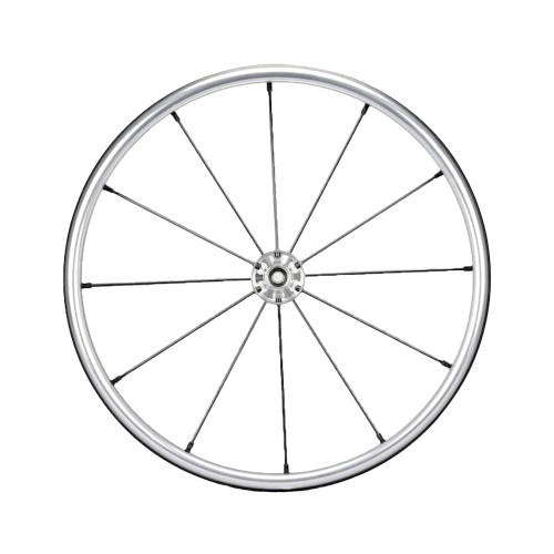 24" Spinergy Lite Extreme LX, silver hub with 12 black spokes, flexrim