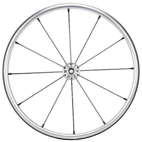 24" Spinergy Lite Extreme LX, silver hub with 12 black spokes, flexrim