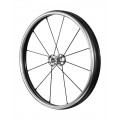 24" Spinergy Lite Extreme LX, silver hub with 12 black spokes, flexrim