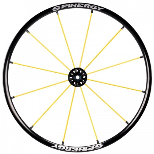 24" Spinergy Lite Extreme LX, black Hub, 12 Yellow spokes