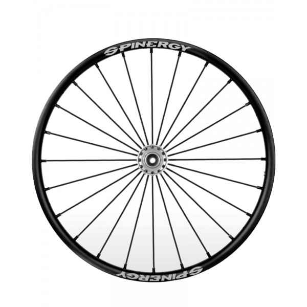24" Spinergy Sport Lite Extreme SLX, silver hub, 24 black spokes