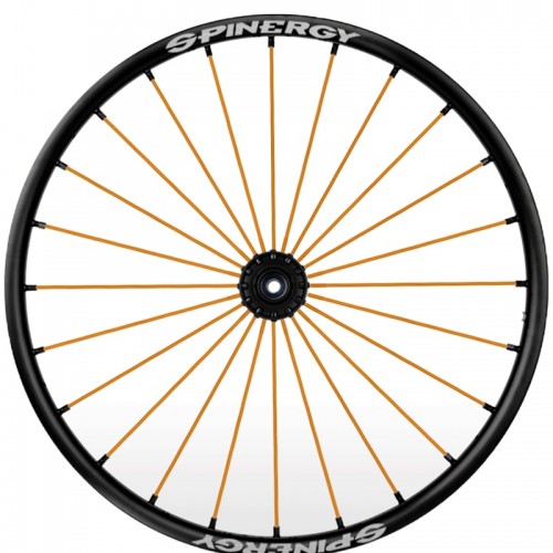 24" Spinergy Sport Lite Extreme SLX, black hub, 24 orange spokes