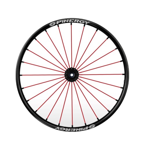 24" Spinergy Sport Lite Extreme SLX, black hub, 24 red spokes