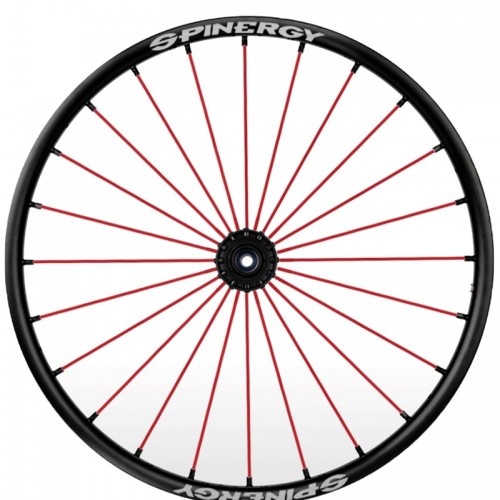 24" Spinergy Sport Lite Extreme SLX, black hub, 24 red spokes