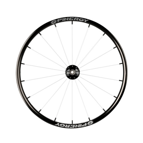24" Spinergy Everyday L, black hub, 18 white spokes