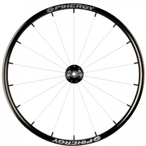 24" Spinergy Everyday L, black hub, 18 white spokes