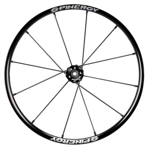 24" Spinergy X-laced Lite Extreme XLX, black hub, 12 black spokes