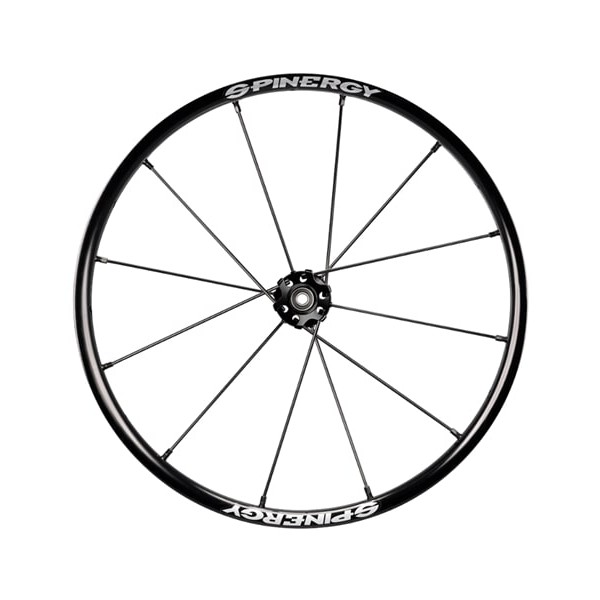 24" Spinergy X-laced Lite Extreme XLX, black hub, 12 black spokes