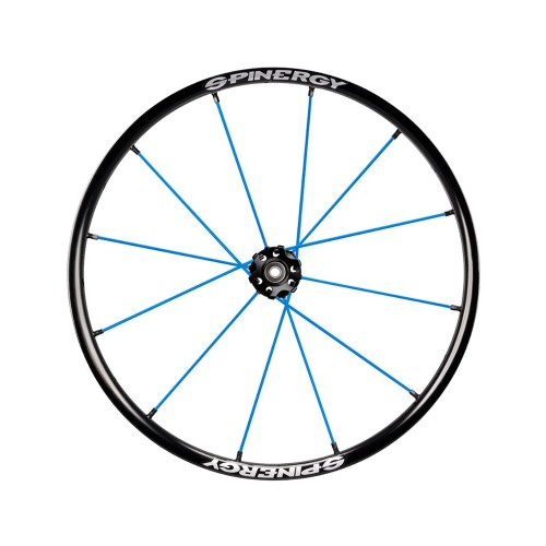 24" Spinergy X-laced Lite Extreme XLX, black hub, 12 blue spokes