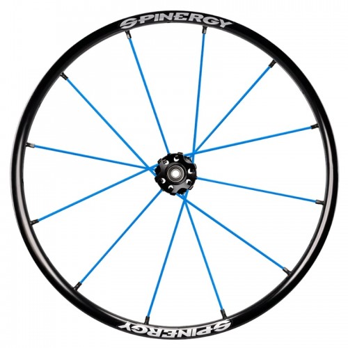 24" Spinergy X-laced Lite Extreme XLX, black hub, 12 blue spokes