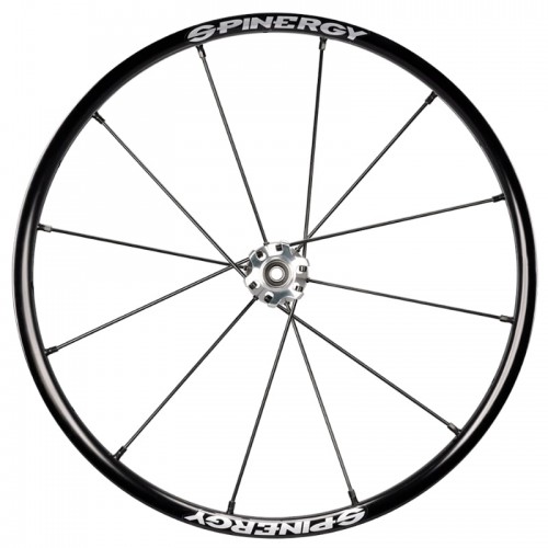24" Spinergy X-laced Lite Extreme XLX, silver hub, 12 black spokes