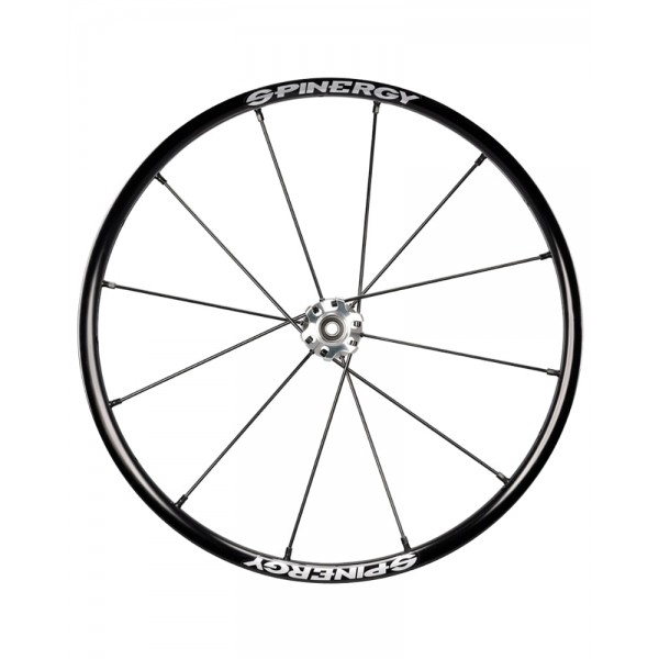 24" Spinergy X-laced Lite Extreme XLX, silver hub, 12 black spokes