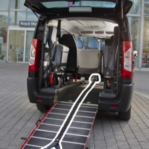 Μηχανισμός έλξης αμαξιδίων για ανάβαση και κατάβαση ράμπας φορητή ή σταθερή Μηχανισμός έλξης αμαξιδίων για ανάβαση και κατάβαση ράμπας φορητή ή σταθερή