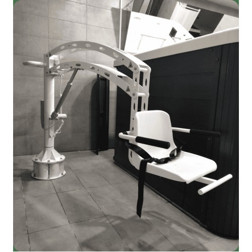 Σταθερός γερανός πισίνας με ανύψωση 140cm