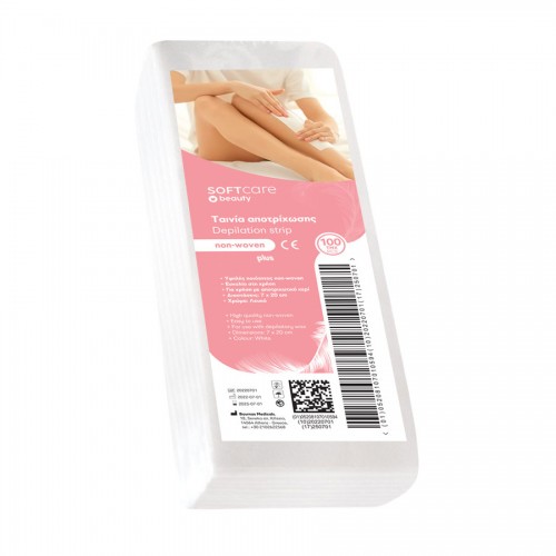 Ταινίες αποτρίχωσης Soft Care Plus Non Woven 7x20cm Ταινίες αποτρίχωσης Soft Care Plus Non Woven 7x20cm
