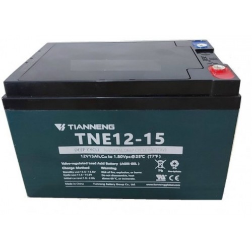 Tianneng Gel Μπαταρία ηλεκτροκίνητων αμαξιδίων 15 Tianneng Gel Μπαταρία ηλεκτροκίνητων αμαξιδίων 15