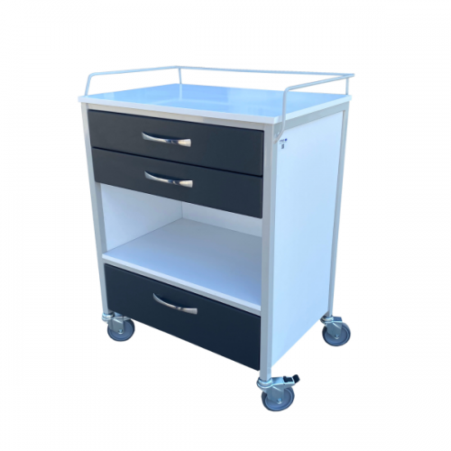 Τροχήλατο τραπέζι αλλαγών βαρεώς τύπου με ράφι