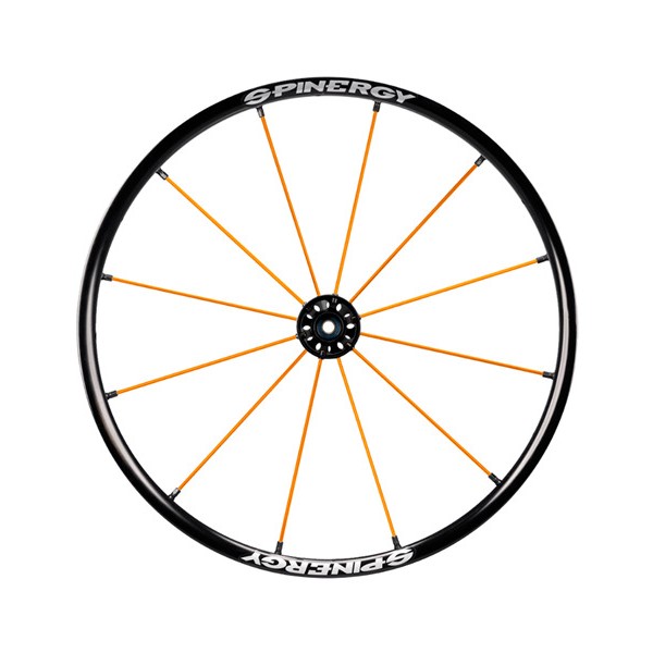 Τροχός 24" Spinergy Lite Extreme LX, μες μαύρο κέντρο και 12 πορτοκαλί ακτίνες
