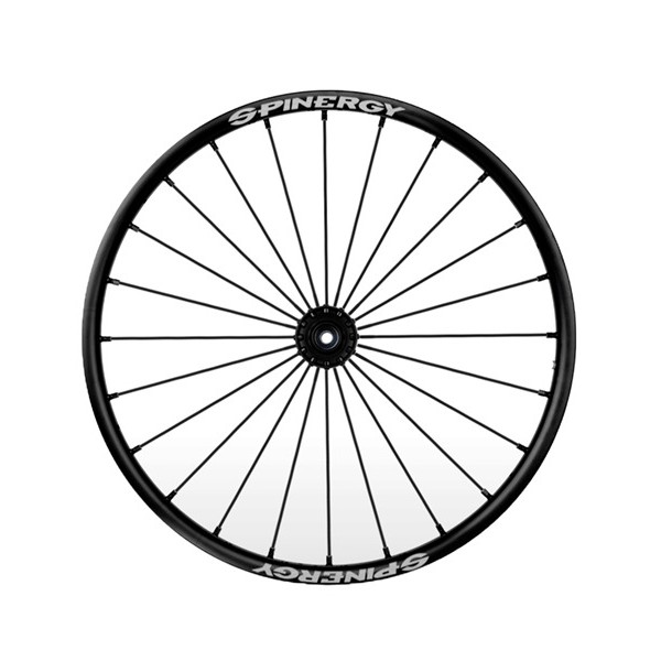 Τροχός 25" Spinergy Sport Lite Extreme SLX, με μαύρο κέντρο και 24 μαύρες ακτίνες