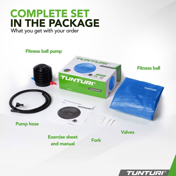 Tunturi Μπάλα Γυμναστικής 55cm Μπλε
