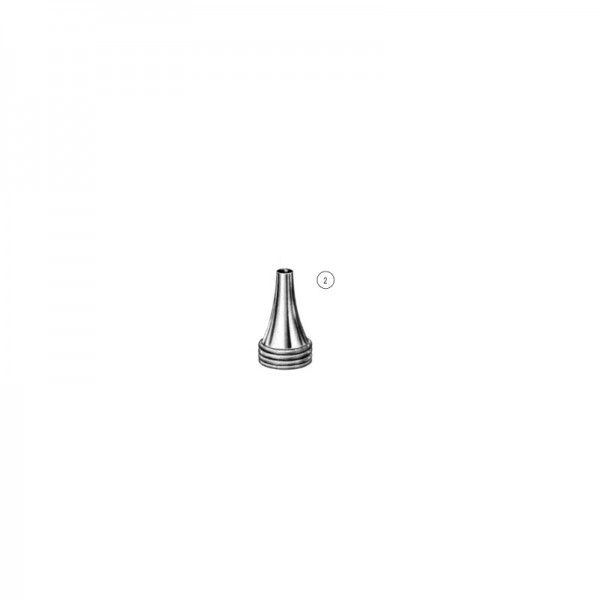 Χωνάκι ωτοσκοπίου μεταλλικό Erhardt 2.5mm και 5mm