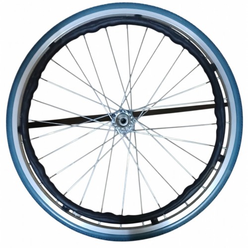 Ζάντα μεταλλική με λάστιχο συμπαγές 24" (60 cm) και γρήγορη απασφάλιση