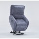 Zen πολυθρόνα Relax Lift 81,5x96x105εκ. με ηλεκτρική ανάκλιση Γκρι Σκούρο ύφασμα